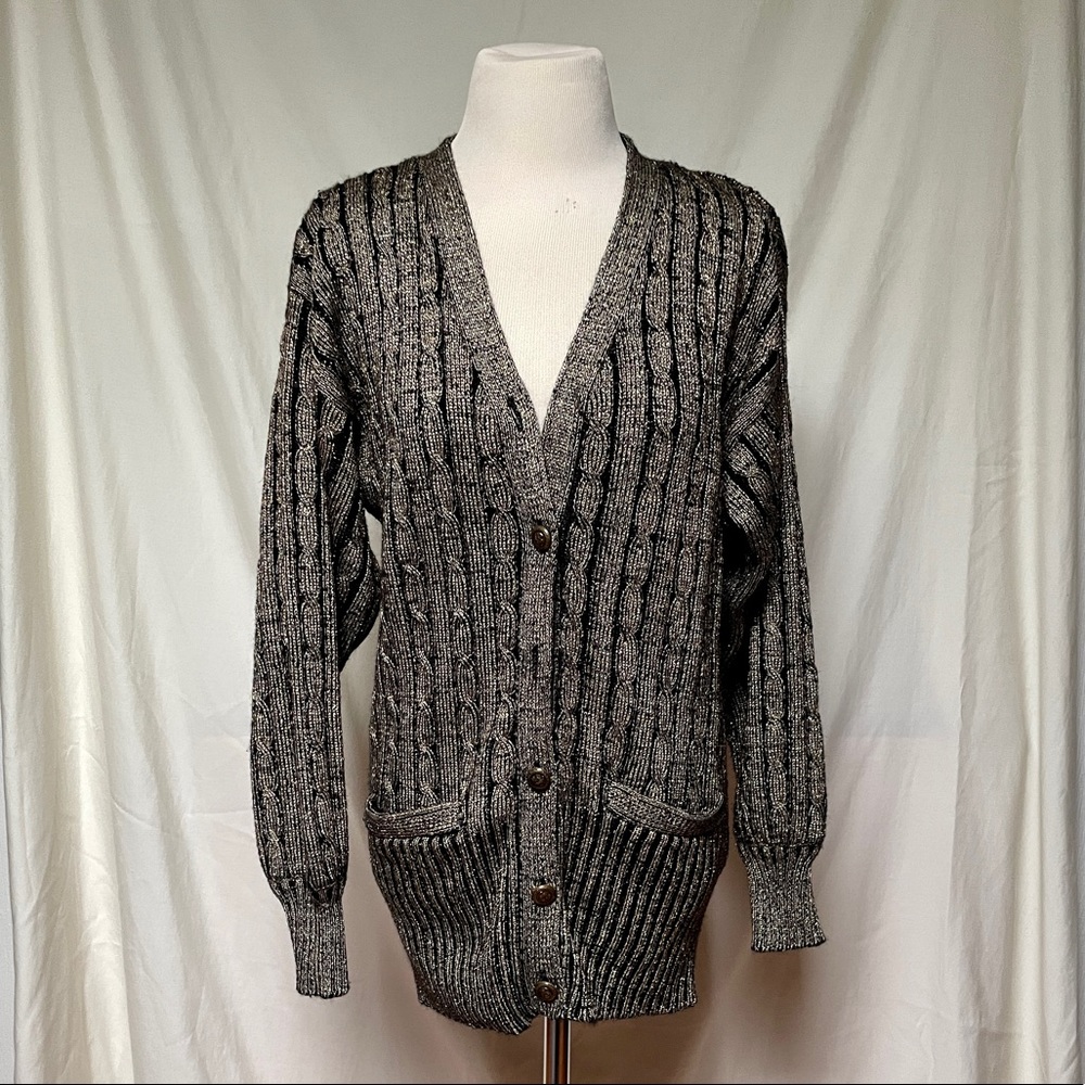 Donna Morgan cable knit lorex cardigan